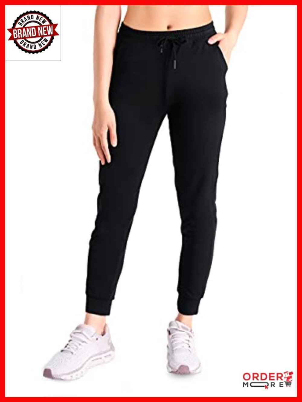 Lightweight Jogger Pants with Pockets Slim Tapered UPF 50+ Women's